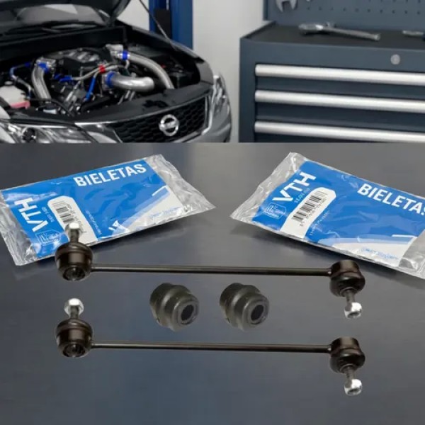 Kit X2 Bieleta Con Buje De Barra 307 308 408 Vth