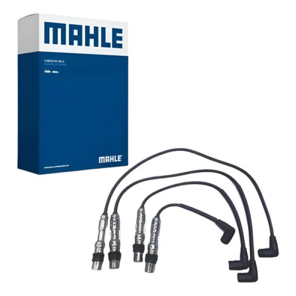 Kit X4 Cables De Bujia Volkswagen Bora 2.0 Mahle  Negro