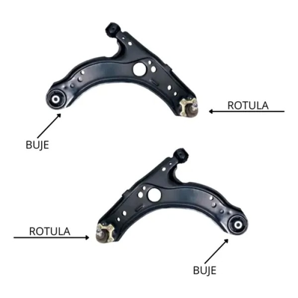 Kit X2 Parrillas C/rotula Delanteras Nakata Volkswagen Bora