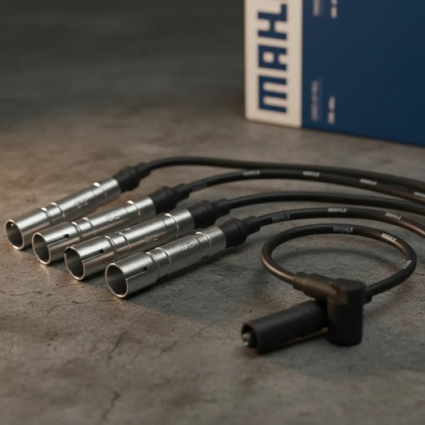Kit X4 Cables De Bujia Volkswagen Gol 1.6/1.8/2.0 Mahle Negro