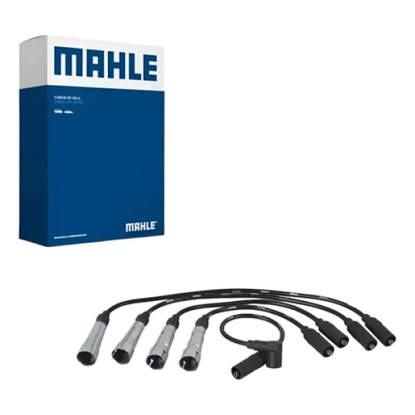 Kit X4 Cables De Bujia Volkswagen Gol 1.6/1.8/2.0 Mahle Negro