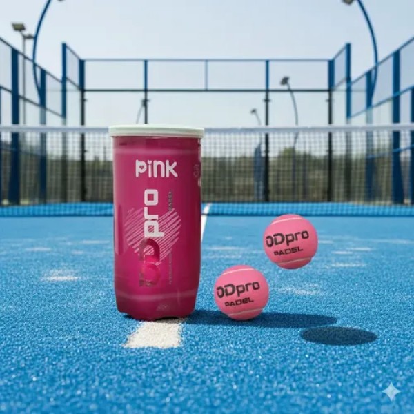 Tubo Pelota Padel Odpro X2 Unidades Ajpp Rosa Pink Rosa Chicle