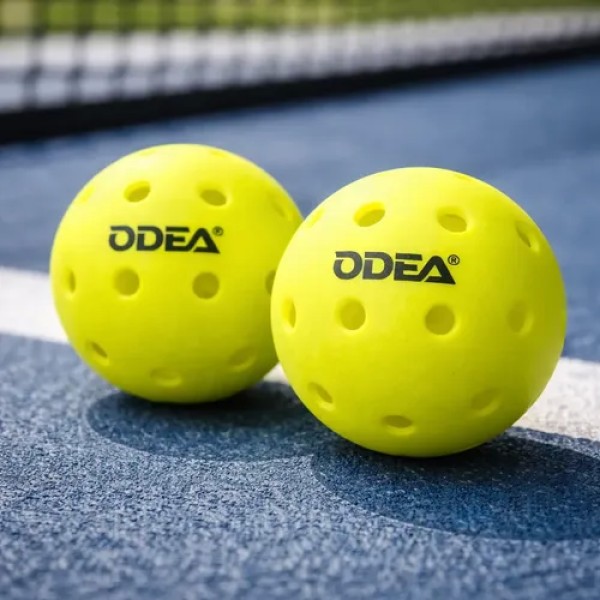 Kit X12 Pelotas Odea Pickleball 40 Hoyos Pro Outdoor Usapa Verde Lima