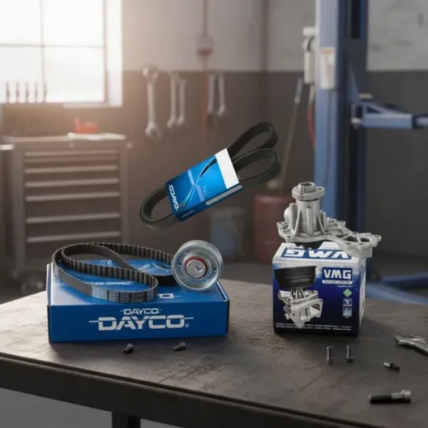 Kit Distribucion Dayco + Bomba Agua + Poli V Gol Power 1.6