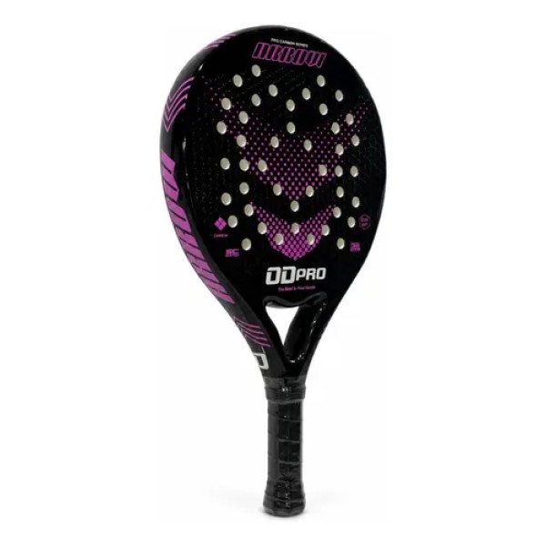 Paleta Padel Odpro Arrow 2026 Carbon Eva Soft 38mm Rosa Chicle