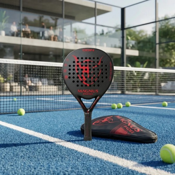 Paleta De Pádel Magnus Odin 2025 3k Eva Soft + Funda Rojo