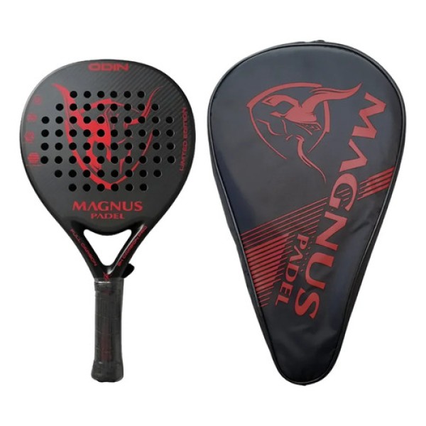 Paleta De Pádel Magnus Odin 2025 3k Eva Soft + Funda Rojo