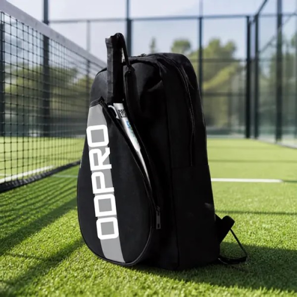 Mochila Paletero Odpro Black Para Padel Bolso Porta Raqueta Negro