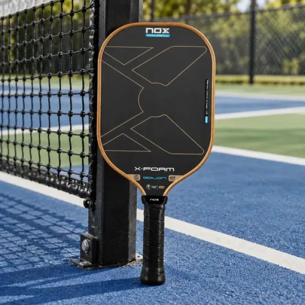 Paleta Pickleball Nox X-foam Goldin 14 Mm Dorado Oscuro