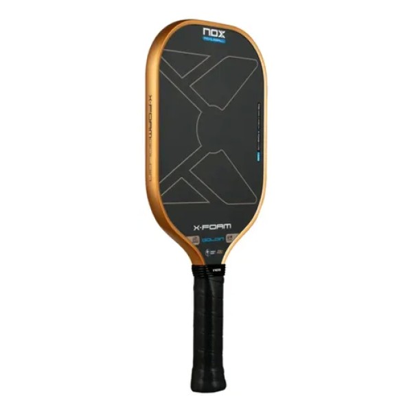 Paleta Pickleball Nox X-foam Goldin 14 Mm Dorado Oscuro