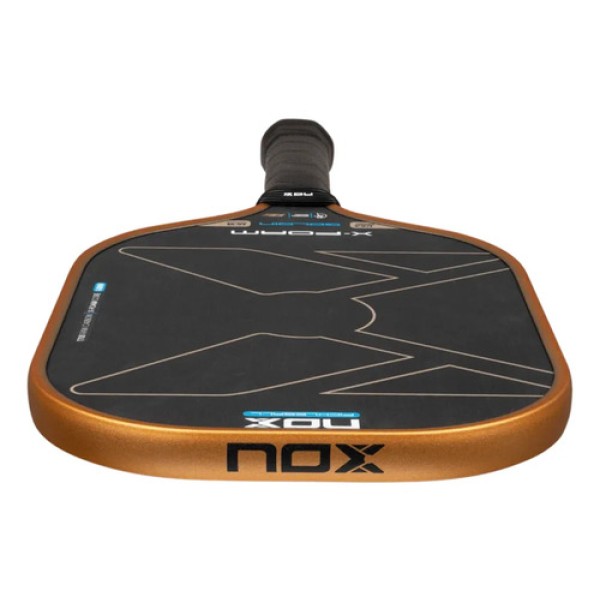 Paleta Pickleball Nox X-foam Goldin 14 Mm Dorado Oscuro