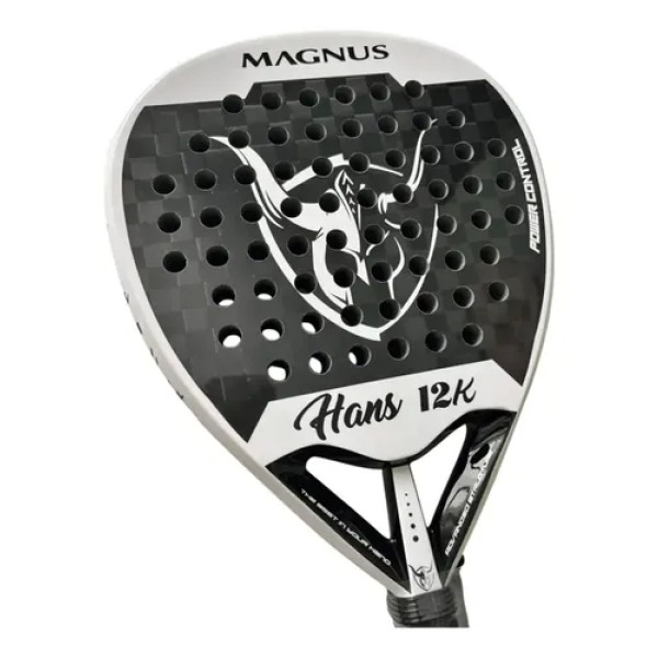 Paleta Padel Magnus Hans Carbono 12k Eva Soft 2025 + Tubo Negro