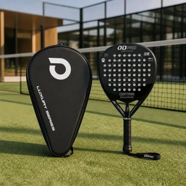 Paleta Pádel Odpro Qatar Luxury Carbono 18k Eva Soft Negro