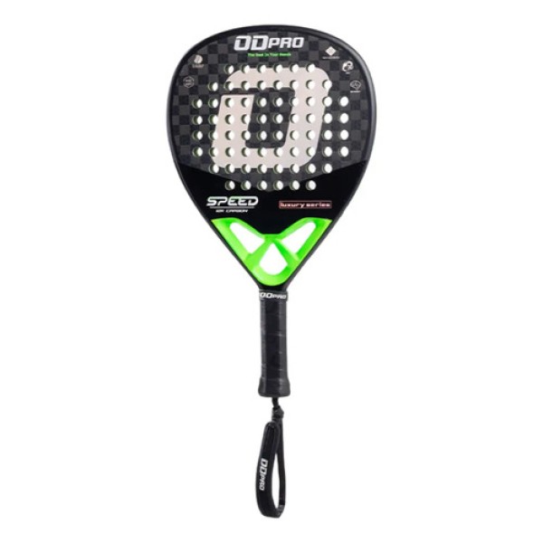 Paleta Pádel Odpro Speed Carbono 12k Luxury Con Funda Verde