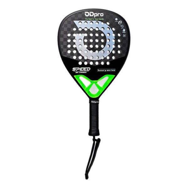 Paleta Padel Odpro Speed Luxury Carbono 12k Lagrima Eva Soft Color Verde