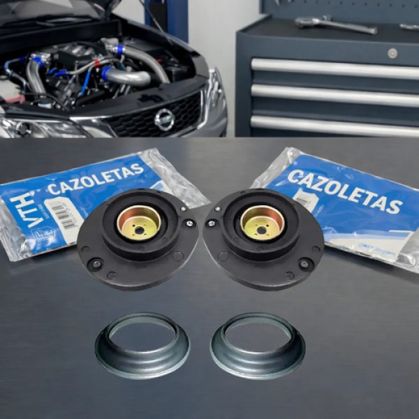 Kit X2 Cazoleta Delantera Vth C/crapodina Peugeot 206 207