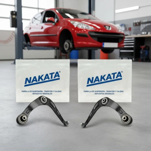 Kit X2 Parrillas Delanteras + Rotula  Nakata Peugeot 206 207