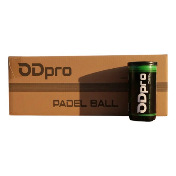 Caja 24 Tubos De Pelotas X2 Padel Tenis Odpro Amarillo Verde Lima