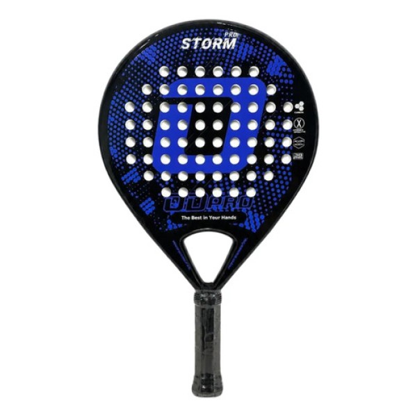 Paleta Padel Odpro Storm Soft Eva Fibra Vidrio Redonda Azul