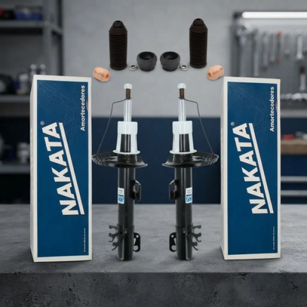 Kit Amortiguadores Nakata + Cazoletas Tope Y Fuelle Vw Up