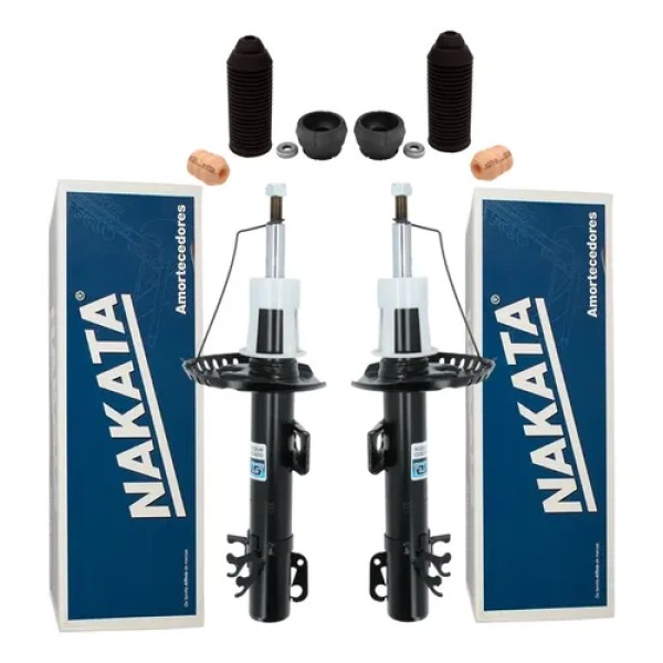 Kit Amortiguadores Nakata + Cazoletas Tope Y Fuelle Vw Up