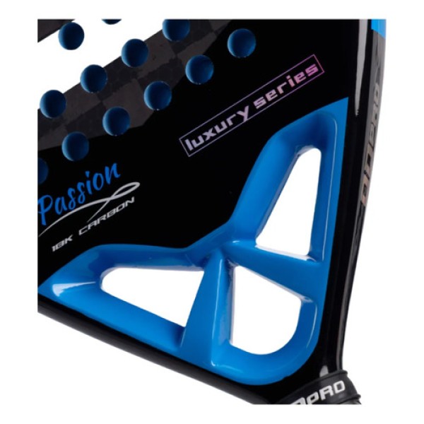 Paleta Pádel Odpro Passion Carbono 18k Luxury Con Funda Azul